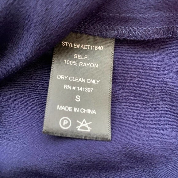 ASTR the Label top women navy wrap self tie crop top size S - Picture 8 of 8